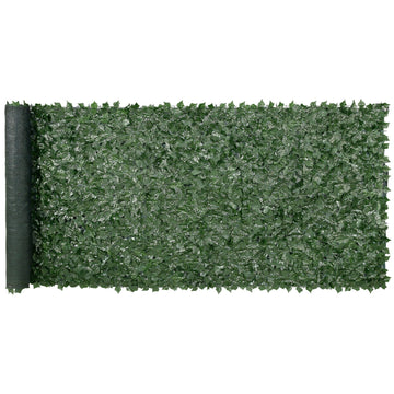 Ivy Privacy Fence, 1.5 X 4m Artificial Green Wall Screen, Greenery Ivy Fence W/ Mesh Cloth Backing And Strengthened Joint, Faux Hedges Vine Leaf Decoration For Outdoor Garden, Yard, Balcony