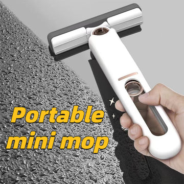 Portable Self-Squeeze Mini Mop – Multi-Use Cleaning Tool for Home & Car