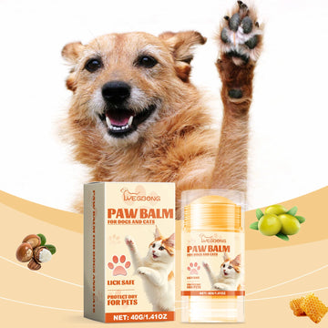 Yegbong 40g Pet Moisturizing Feet Balm Stick Paw Care Soothe Dry Skin Light Fragrance Foot Protect Pet Cracking Paw Repair Balm