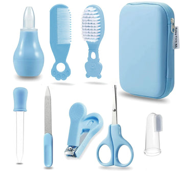 8pcs Healthcare Kit with Portable Case- Comprehensive Health & Grooming Set