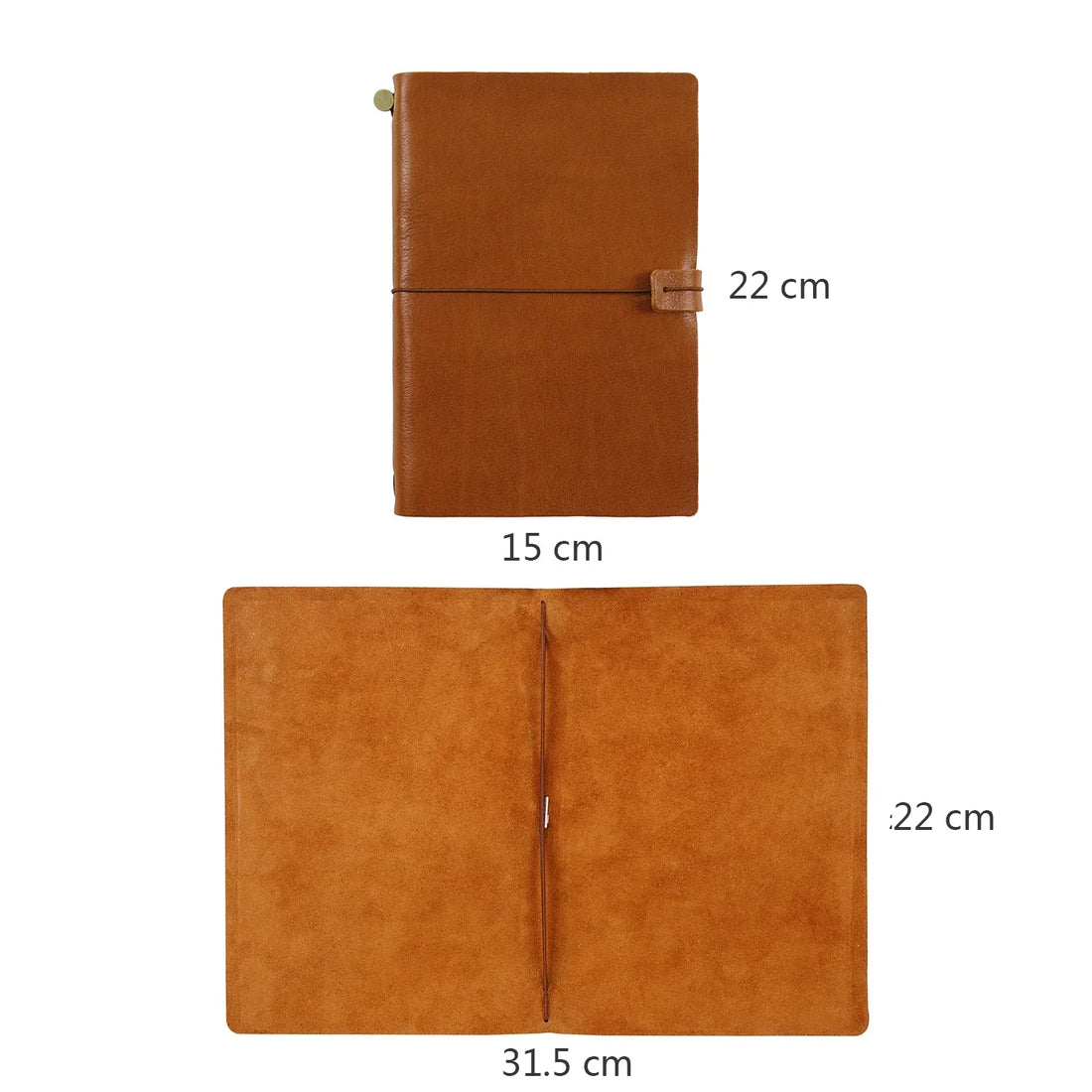 Moterm Compact Series A5 Size Traveler Notebook Full Grain Vegetable Tanned Leather Organizer Diary Sketchbook Planner