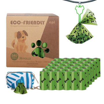 Dog Poo Bags - 540 Counts Biodegradable Poop Waste Bag Refill Rolls for Dogs Large and Leak Proof Poo Bag