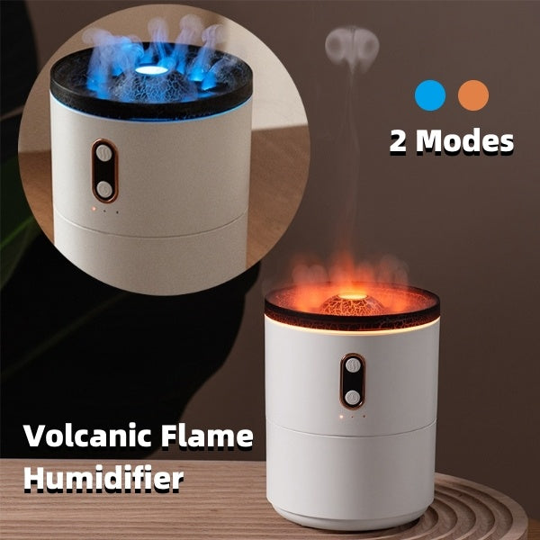 Volcanic Flame Aroma Diffuser – USB Portable Humidifier & Night Light